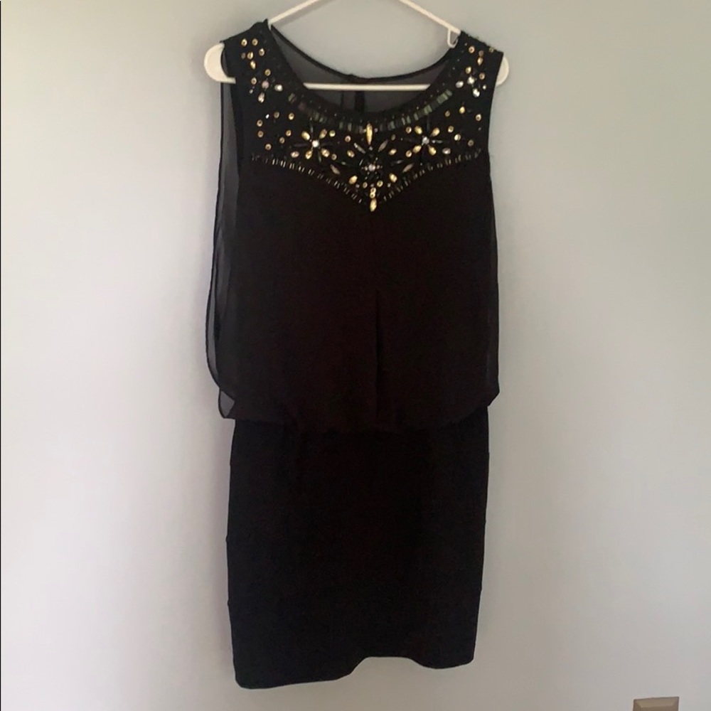 Black Dress with Beading